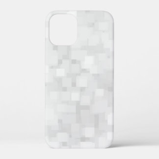 Moderne weiße quadratische Muster Case-Mate iPhone Hülle