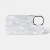Moderne weiße quadratische Muster iPhone Hülle (Rückseite (Horizontal))