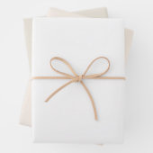 Moderne weiße, robuste Streifenpapiere Geschenkpapier Set (Beispiel)