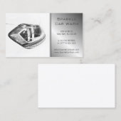 Moderne weiße Scheinwerfer-Visitenkarte Visitenkarte (Vorne/Hinten)
