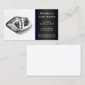 Moderne weiße Scheinwerfer-Visitenkarte Visitenkarte (Vorne/Hinten)