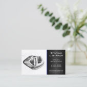 Moderne weiße Scheinwerfer-Visitenkarte Visitenkarte (Stehend Vorderseite)