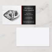 Moderne weiße Scheinwerfer-Visitenkarte Visitenkarte (Vorne/Hinten)