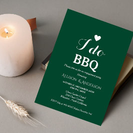Moderne weiße Schrift i do Grillen Engagement Part Einladung