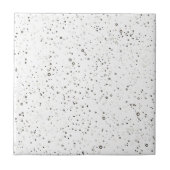 Moderne, weiße Schwarz- und Goldfliesen Fliese (Vorderseite)