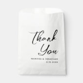 Moderne, weiße Schwarze Hand Geschenktütchen (Vorderseite)