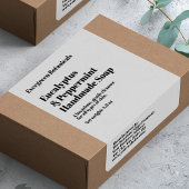 Moderne weiße Seifenverpackungs-Etikette
