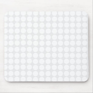 Moderne weiße Tupfen Mousepad