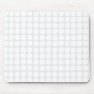 Moderne weiße Tupfen Mousepad