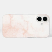 Moderne weiße und goldene Marmor Case-Mate iPhone Hülle (Rückseite (Horizontal))