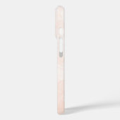 Moderne weiße und goldene Marmor Case-Mate iPhone Hülle (Rückseite / Links)