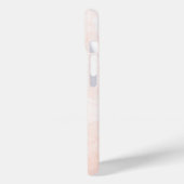 Moderne weiße und goldene Marmor Case-Mate iPhone Hülle (Rückseite / Links)
