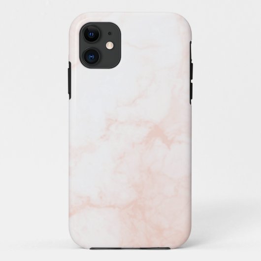 Moderne weiße und goldene Marmor Case-Mate iPhone Hülle (Rückseite)