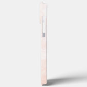 Moderne weiße und goldene Marmor Case-Mate iPhone Hülle (Rückseite / Links)