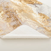 Moderne, weiße und goldfarbene Grundfarbe Tex Sherpadecke (3/4)