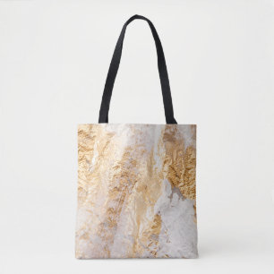Moderne, weiße und goldfarbene Grundfarbe Tex Tasche