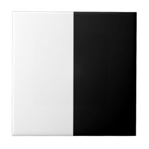 Moderne weiße und schwarze Keramikfliesen Fliese