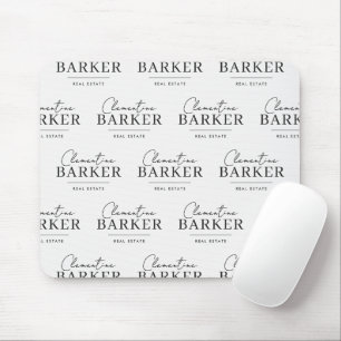 Moderne weiße und schwarze Realtor-Marke Custom-Lo Mousepad