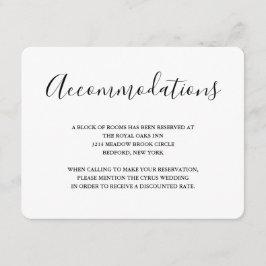 Moderne weiße und schwarze Script-Verschlüsselungs Begleitkarte