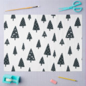 Moderne weiße und schwarze skandinavische Weihnach Seidenpapier (Basteln)