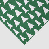 Moderne weiße Weihnachtsbaummuster Seidenpapier (Ausschnitt)