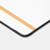 Moderne, weiße, zweigeschliffene, leicht orange St Schreibtischunterlage (Ecke)