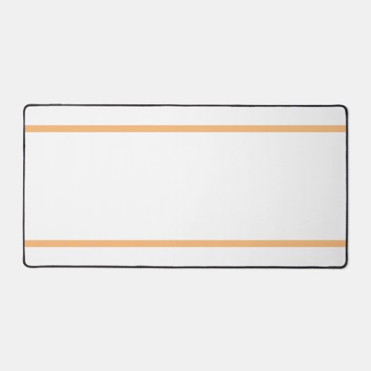 Moderne, weiße, zweigeschliffene, leicht orange St Schreibtischunterlage (Vorderseite)