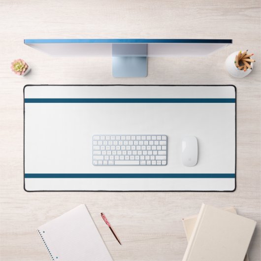 Moderne weiße, zweischlanke, tiefe Ozeane Schreibtischunterlage (Büro 1)