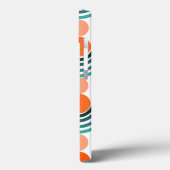 Moderne Wellen und Kreise des Mitteljahrhunderts Case-Mate iPhone Hülle (Rückseite / Links)