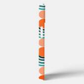 Moderne Wellen und Kreise des Mitteljahrhunderts Case-Mate iPhone Hülle (Rückseite / Rechts)