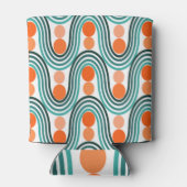 Moderne Wellen und Kreise des Mitteljahrhunderts Dosenkühler (Rückseite)