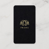 Moderne Wellness-Center Therapist Therapie Gold Lo Visitenkarte (Vorderseite)