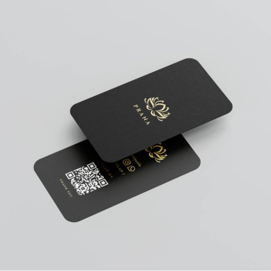 Moderne Wellness-Center Therapist Therapie Gold Lo Visitenkarte