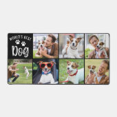 Moderne Welt Bester Hund 7 FotoCollage kundenspezi Schreibtischunterlage (Vorderseite)