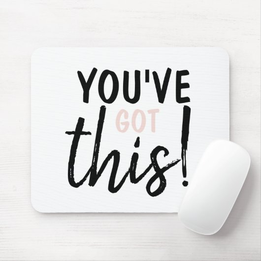 Moderne Welt hat diese positive Inspiration Mousepad (Mit Mouse)