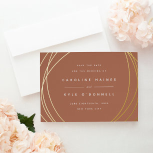 Moderne Welten Save the Date aufgedeckte Karte