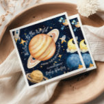 Moderne Weltraumtechnik Serviette<br><div class="desc">Entspannen Sie mit unserem Space Outer Baby Shower Navy Napkins, der Touch für ein Fest, das aus dieser Welt kommt! Diese himmlischen Servietten sind stilvoll und praxisnah und machen sie zu einer wichtigen Ergänzung zu Ihrem weltrauminspiriert Event. Features: Kosmisches Design: Navy-blue Hintergrund mit funkelnden Sternen, Planeten und Akzenten von Raketenschiffen,...</div>