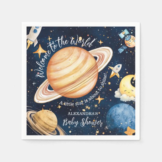 Moderne Weltraumtechnik Serviette (Vorderseite)