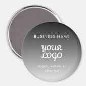 Moderne Werbe-Logo & Text | Bearbeitbare Farbe Magnet (Vorderseite/Rückseite)