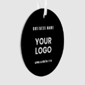 Moderne Werbe-Logo & Text | Bearbeitbare Farbe Ornament (Vorderseite)