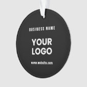 Moderne Werbe-Logo & Text | Bearbeitbare Farbe Ornament (Vorderseite)