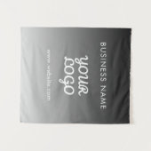 Moderne Werbe-Logo & Text | Bearbeitbare Farbe Wandteppich (Vorderseite (Horizontal))