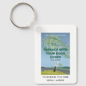 Moderne Werbeaktion für Buchsignierung Schlüsselanhänger (Vorderseite)