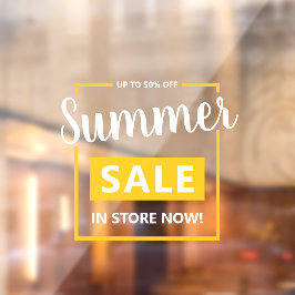 Moderne Werbeaktion für den Verkauf von Werbespots Fensteraufkleber