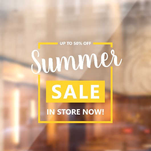 Moderne Werbeaktion für den Verkauf von Werbespots Fensteraufkleber (Blatt 2)