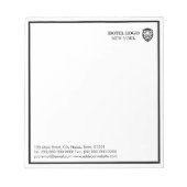 Moderne Werbeartikel für Firmenlogos nach Maß Notizblock (Vorderseite)