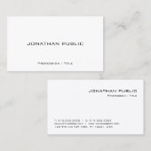 Moderne, werbefördernde, minimale Vorlage halbglat Visitenkarte (Vorne/Hinten)