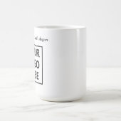 Moderne Werbeunternehmen-Logo-Slogan-Website Kaffeetasse (Mittel)