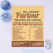 Moderne Werbung für Eiscreme Flyer (Einzeln)