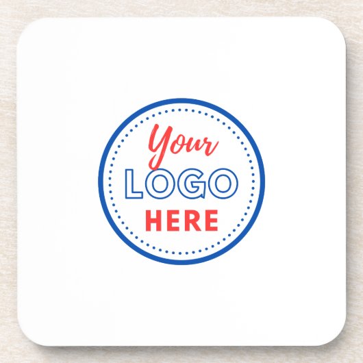 Moderne Werbung für Firmenlogo Getränkeuntersetzer (Vorderseite)